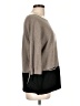Peck & Peck 100% Cashmere Color Block Gray Cashmere Pullover Sweater Size L - photo 4