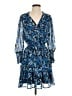 Aqua 100% Polyester Blue Cocktail Dress Size S - photo 1