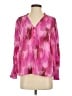 Aqua 100% Polyester Pink Long Sleeve Blouse Size S - photo 1