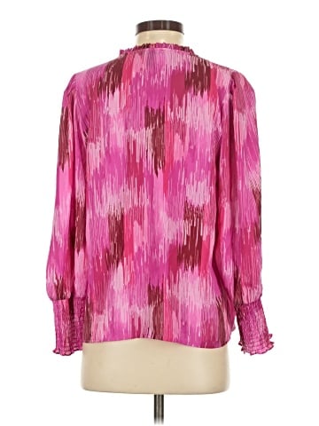 Aqua Long Sleeve Blouse (view 2)