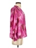 Aqua 100% Polyester Pink Long Sleeve Blouse Size S - photo 4