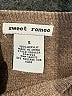 Sweet Romeo 100% Acrylic Brown Pullover Sweater Size S - photo 7