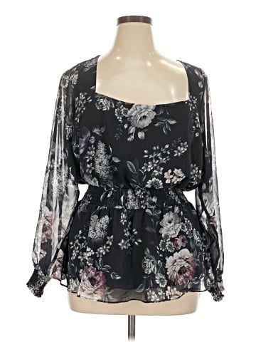 City Chic 3/4 Sleeve T-Shirt (view 1)