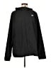 Reebok 100% Polyester Solid Black Windbreaker Size L - photo 1