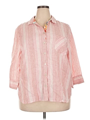 Chico's 3/4 Sleeve Button-Down Shirt (view 1)