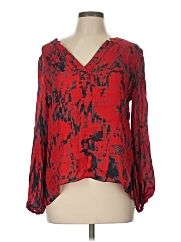 Parker Long Sleeve Silk Top (view 1)