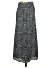 MICHAEL Michael Kors 100% Polyester Chevron-herringbone Silver Casual Skirt Size S - photo 2