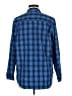 Eddie Bauer Plaid Blue Long Sleeve Blouse Size M - photo 2