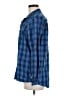Eddie Bauer Plaid Blue Long Sleeve Blouse Size M - photo 5