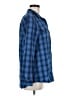 Eddie Bauer Plaid Blue Long Sleeve Blouse Size M - photo 4