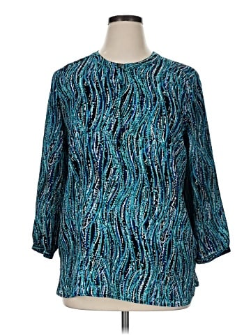 JM Collection 3/4 Sleeve Blouse (view 1)