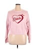 No Boundaries Hearts Pink Sweatshirt Size 16 - 18 - photo 1