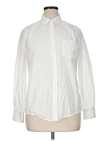 J.Crew Factory Store Long Sleeve Button-Down Shirt (view 1)