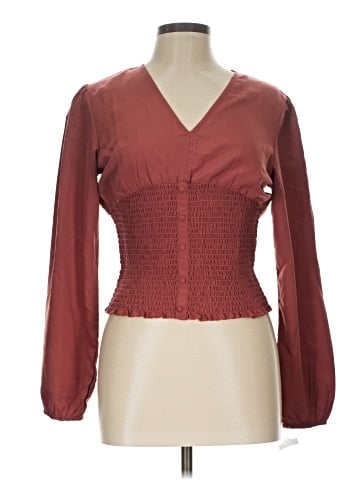 Derek Heart Long Sleeve Blouse (view 1)