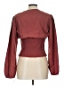 Derek Heart 100% Polyester Burgundy Long Sleeve Blouse Size L - photo 2