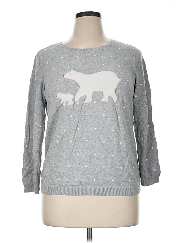 Pre-owned Talbots Sweatshirt In Silver
