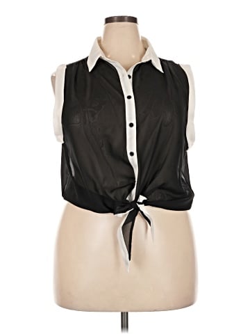 Cleo Sleeveless Button-Down Shirt (view 1)