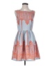 Pinky 100% Polyester Paisley Gray Cocktail Dress Size S - photo 1