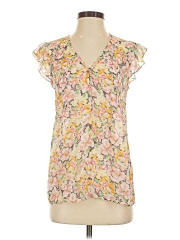 Joie Short Sleeve Silk Top (view 1)