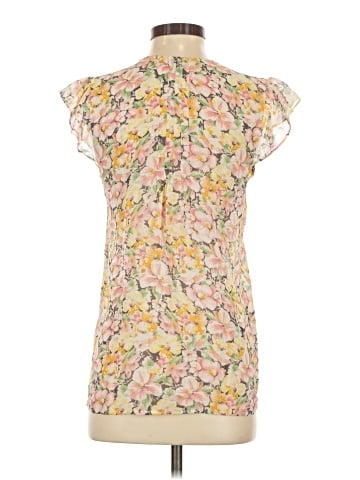 Joie Short Sleeve Silk Top (view 2)