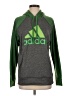 Adidas 100% Polyester Green Pullover Hoodie Size S - photo 1