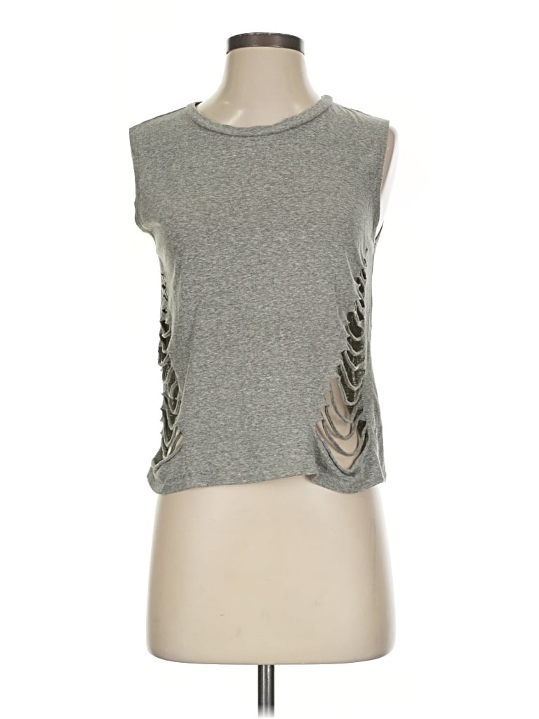 Pre-owned Elodie Sleeveless T-shirt In Gray