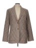 Tory Burch Checkered-gingham Brown Blazer Size 10 - photo 1
