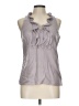 Ann Taylor Gray Sleeveless Blouse Size 10 Petite - photo 1