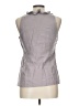 Ann Taylor Gray Sleeveless Blouse Size 10 Petite - photo 2
