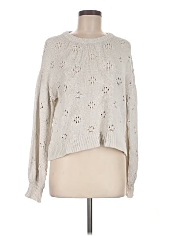 Madewell Floral Pointelle Pullover Sweater (view 1)