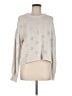 Madewell 100% Cotton Hearts Ivory Floral Pointelle Pullover Sweater Size M - photo 1