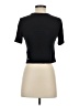 Zella Solid Black Short Sleeve Turtleneck Size S - photo 2