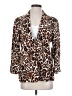MULTIPLES Animal Print Ivory Blazer Size S - photo 1