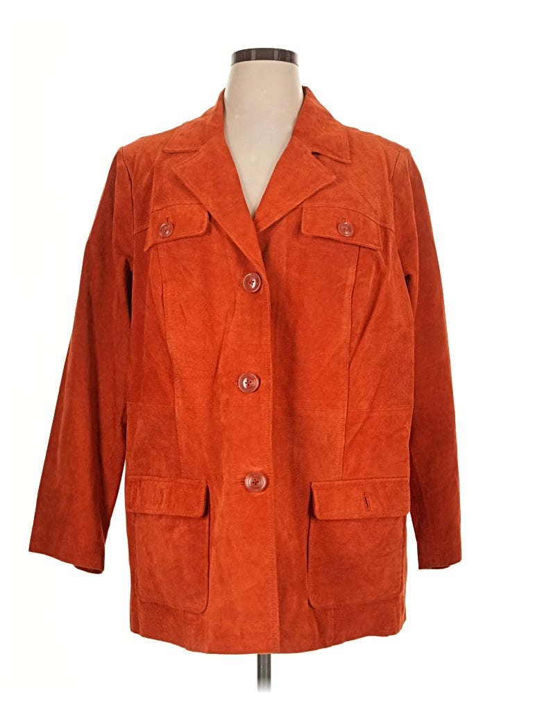 Pre-owned D&co. Coat In Orange