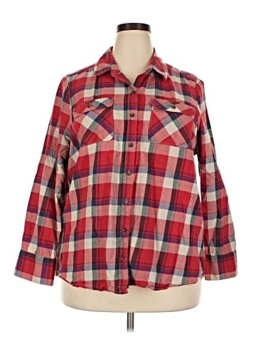 Eddie Bauer 3/4 Sleeve Button-Down Shirt (view 1)