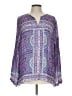 BCBGMAXAZRIA 100% Viscose Purple Long Sleeve Blouse Size L - photo 1