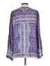 BCBGMAXAZRIA 100% Viscose Purple Long Sleeve Blouse Size L - photo 2