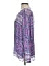 BCBGMAXAZRIA 100% Viscose Purple Long Sleeve Blouse Size L - photo 5