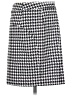 MICHAEL Michael Kors Houndstooth White Casual Skirt Size 4 - photo 2