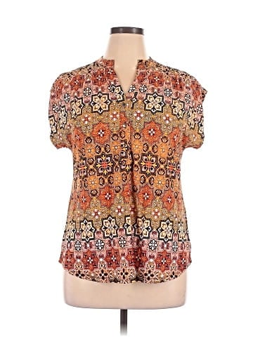 Roz & Ali Short Sleeve Blouse (view 1)