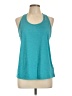 Reebok 100% Polyester Teal Active Tank Size L - photo 1