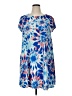 Ruby Rd. Print Blue Casual Dress Size XL - photo 1