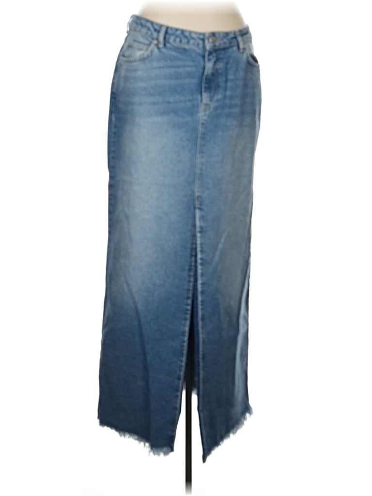 Pre-owned Na-kd Denim Skirt In Blue