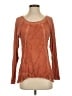 MONORENO 100% Rayon Brown Long Sleeve Top Size S - photo 1