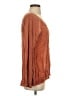 MONORENO 100% Rayon Brown Long Sleeve Top Size S - photo 4