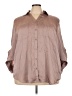 Maurices 100% Polyester Brown 3/4 Sleeve Blouse Size 3X - photo 1
