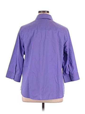 Foxcroft 3/4 Sleeve Button-Down Shirt (view 2)