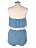XXI 100% Rayon Solid Blue Romper Size L - photo 2