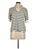Talbots 100% Pima Cotton Ivory 3/4 Sleeve Top Size L - photo 1