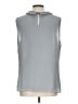 Ann Taylor 100% Polyester Gray Sleeveless Blouse Size L - photo 2